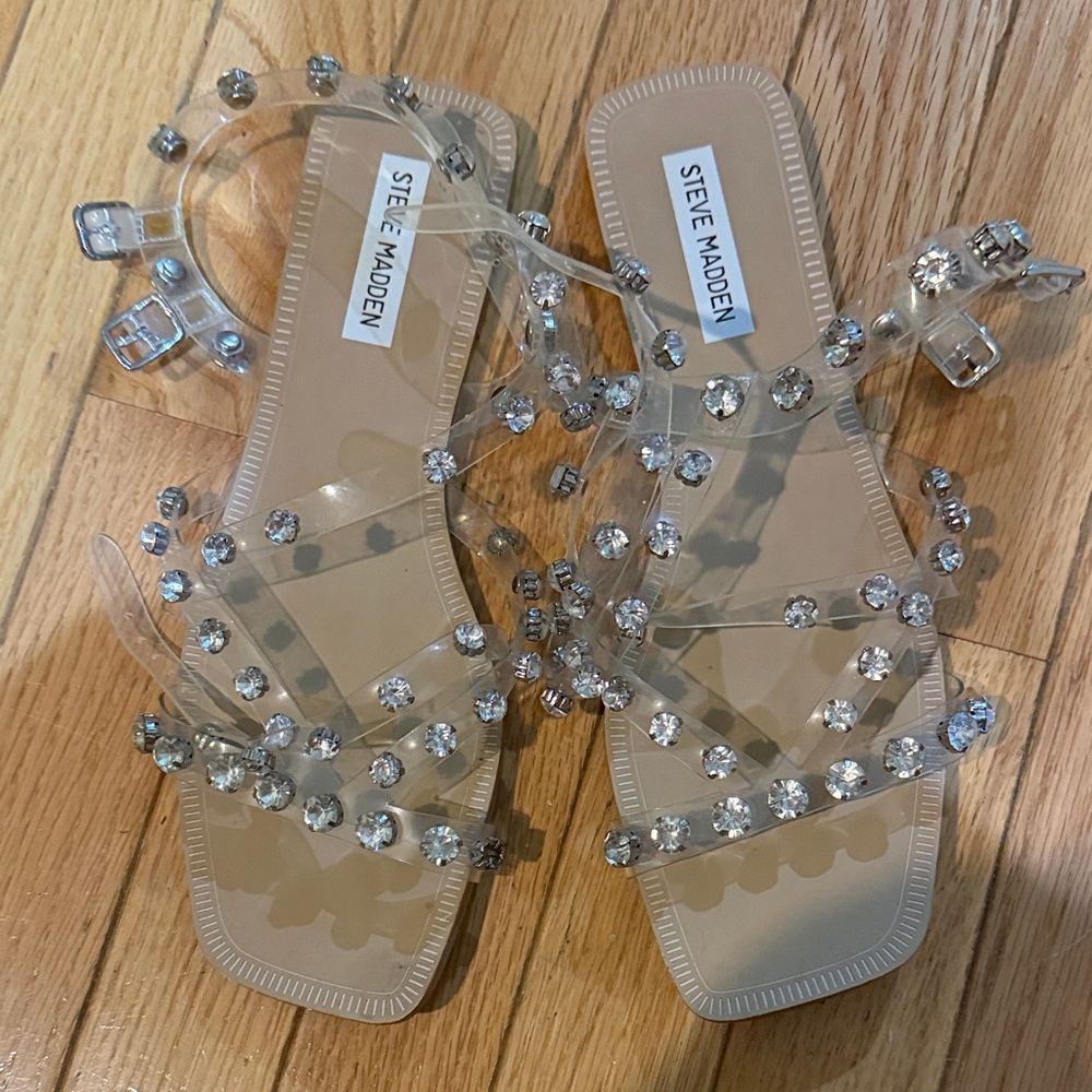 Steve Madden Crystal Embellished Sandals